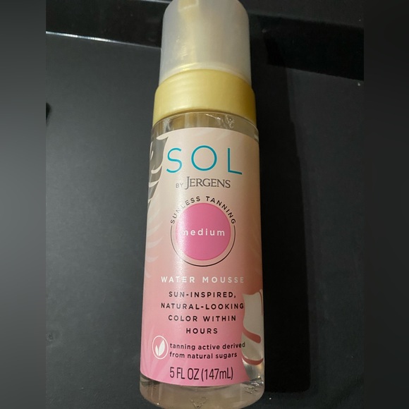 SOL by Jergens Sunless Tanning Water Mousse in Medium NWT! FULL SIZE - Picture 12 of 12